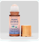 Organic Golden Castor Oil Roll-On with Rose Quartz Roller