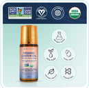 Organic Golden Castor Oil Roll-On with Rose Quartz Roller