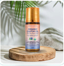 Organic Golden Castor Oil Roll-On with Rose Quartz Roller