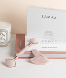 La Mav Quartz Gua Sha and Roller Set