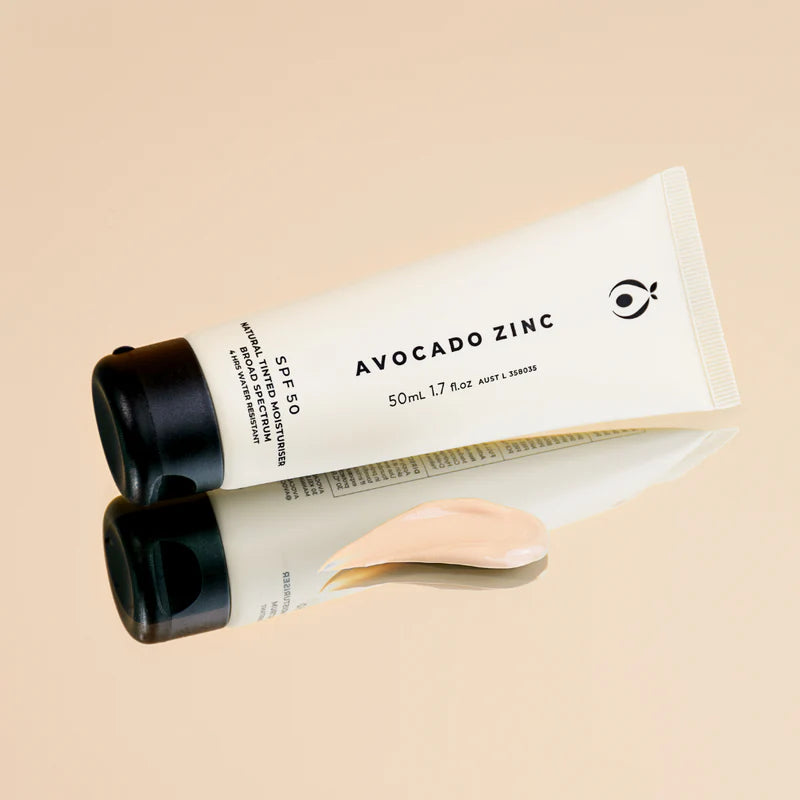 Avocado Zinc SPF 50 Natural Tinted Moisturiser