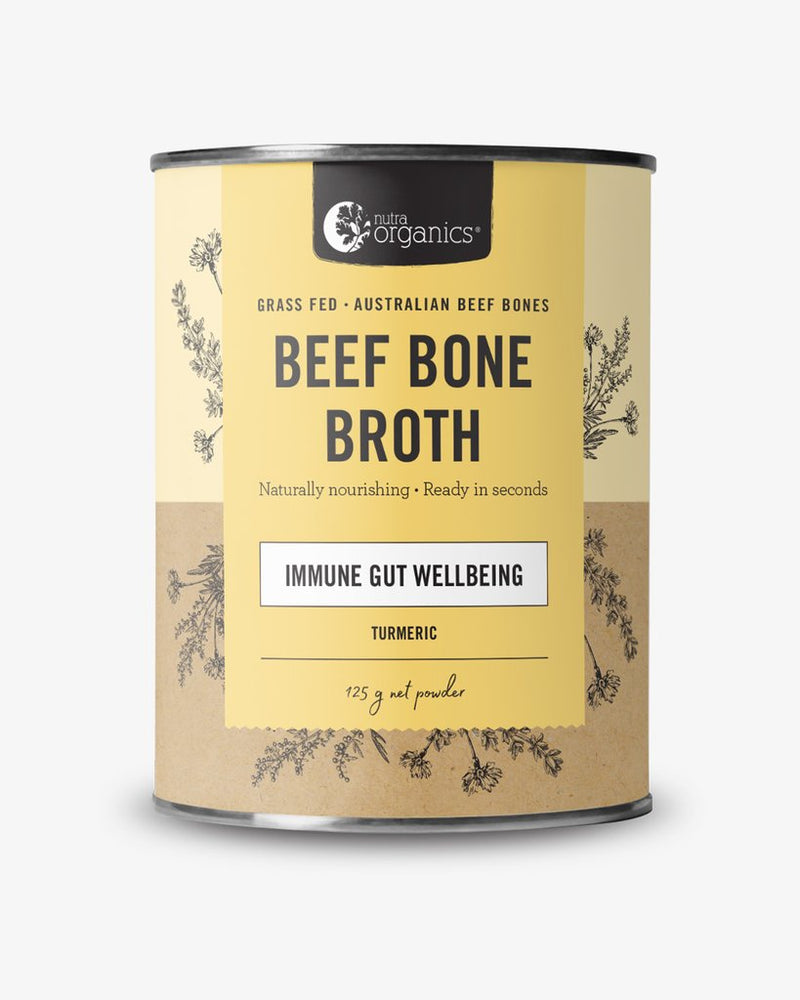 Nutra Organics Beef Bone Broth Powder Turmeric