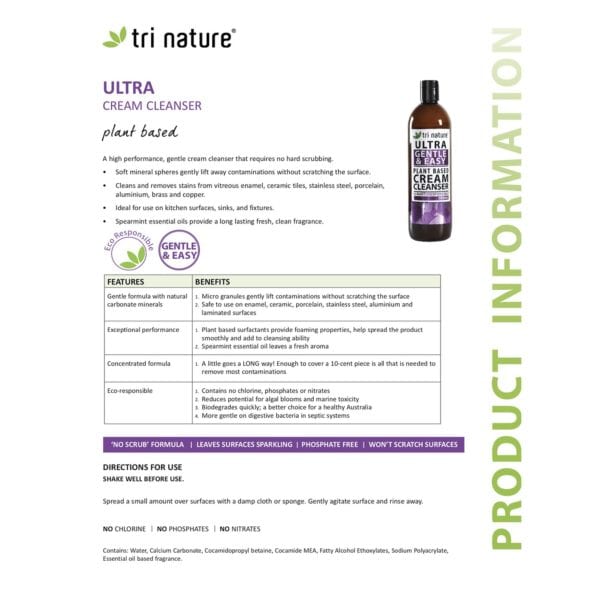 Tri Nature - Ultra Cream Cleanser