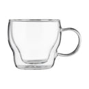 Two Double Walled Glass Tea Cups