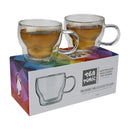 Two Double Walled Glass Tea Cups