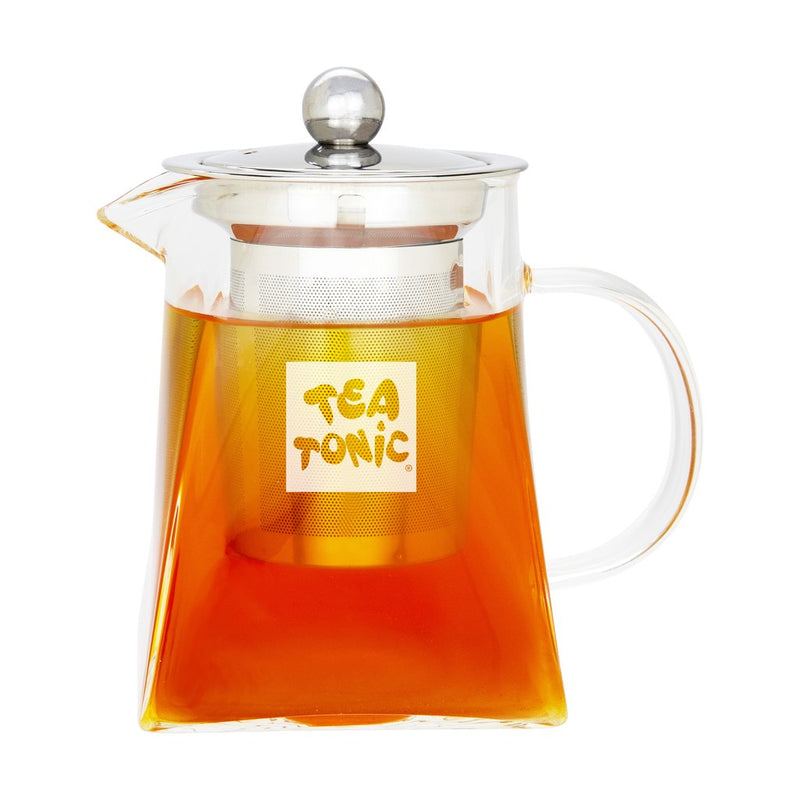 Square Glass Tea Pot 400ml - 2 Cups